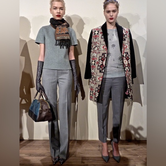 NWT NEVER WORN! Very rare J. Crew Collection Wool/Silk Tapestry Top Coat Size 10 - Picture 3 of 13